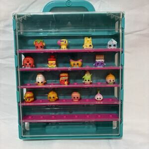Shopkins Season 1–3 Lot of 16 + Carry Case Display